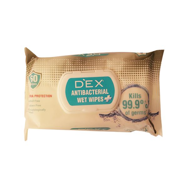 Dex Antibacterial Wet Wipes Pieces