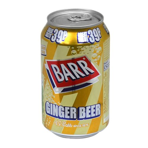 BARR GINGER BEER SOFT DRINK CAN 330ML  