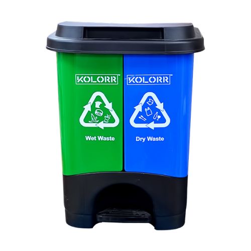 TWIN DUSTBIN 18000ML WET AND DRY WASTE 