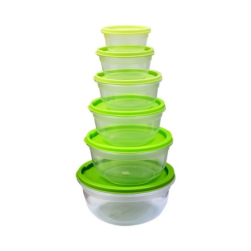 CONTAINER RAINBOW ROUND 6 PIECES SET PP 21566-24