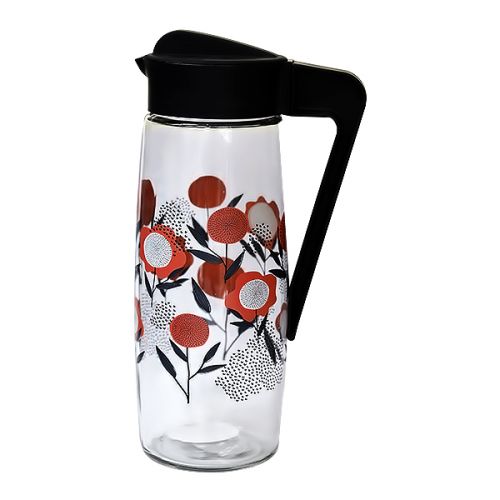 GLASS JUG KAREFE PATTERNED 1600CC C-00247