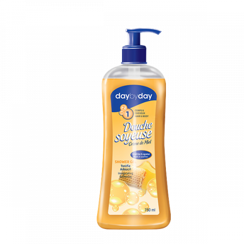 DAY BY DAY SHOWER GEL HONEY 750ML