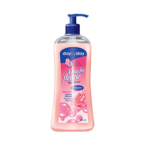 DAY BY DAY SHOWER GEL ROSE 750ML 