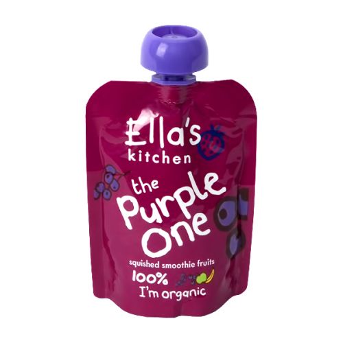 ELLA'S KITCHEN BABY FOOD SQUISHED SMOOTHIE FRUITS PURPLE ONE 90G  