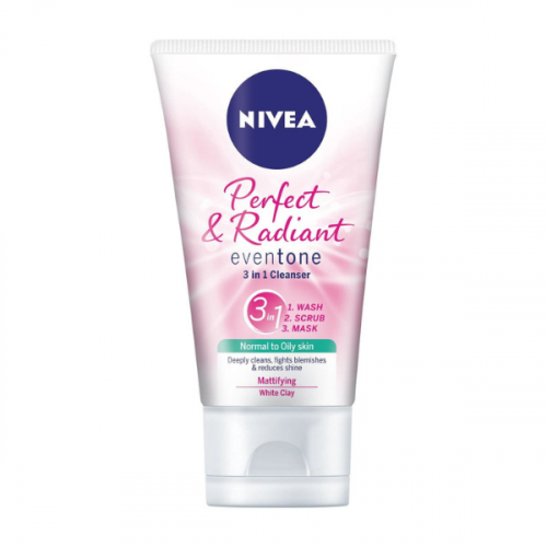 NIVEA PERFECT&RADIANT 3 IN 1 CLEANSER  150ML 