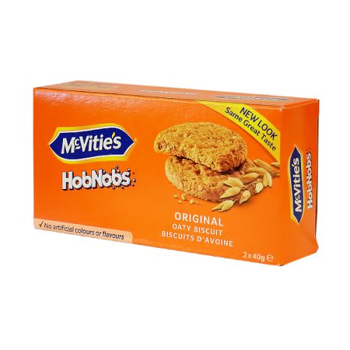 MCVITIES HOBNOBS ORIGINAL TWIN PACK 2X40G