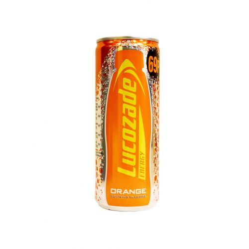 LUCOZADE ENERGY DRINK ORANGE CAN 250ML