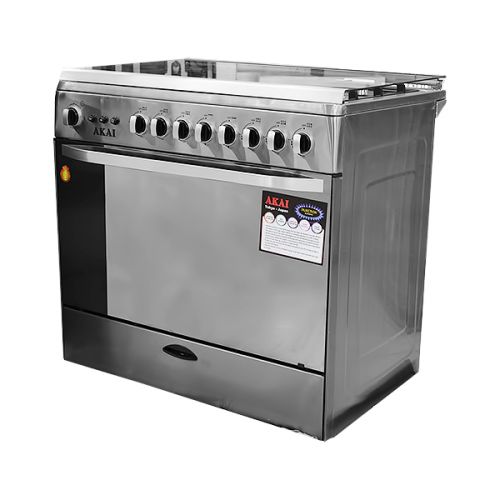 AKAI GAS COOKER 6B 90 X 60  ROT GRILL GC058A-9060E