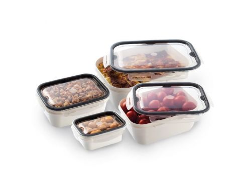 LOCK & FIT CONTAINER SET OF 4 PIECES PLASTIC M-1369