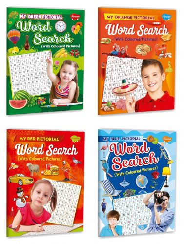 PICTORIAL WORD SEARCH BOOK WITH 4 TITLES ED792