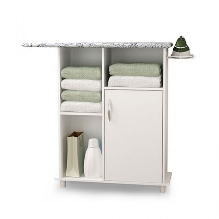 IRONING BOARD WHITE FLORENCE WITH CABINET 55002