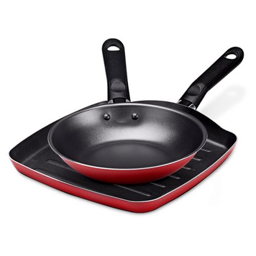 BRINOX GRILL WITH FRYPAN NON-STICK 24CM+18CM