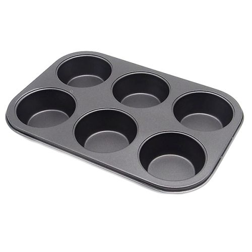 BRINOX MUFFIN PAN 6-CUP DIVISIONS NON-STICK 