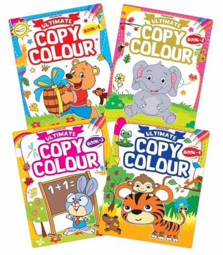 ULTIMATE COPY COLOURING BOOK 1, 2, 3 & 4