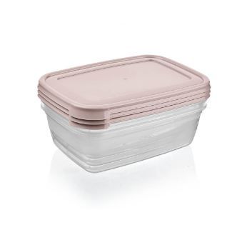 BAGER CONTAINER SET WITH LOCK (3X1200ML) PLASTIC BG-617
