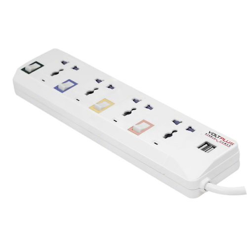 VOLTPLUS EXTENSION SOCKET 4W2M SW+USB VP-EC4W2MMSU