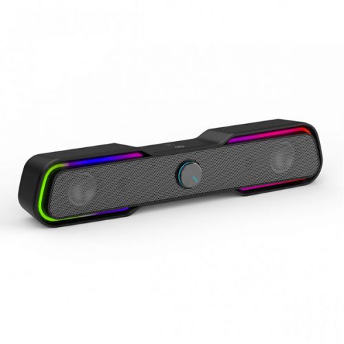 HP MULTIMEDIA WIRED SPEAKER WITH LED LIGHTING BLACK DHE-6002