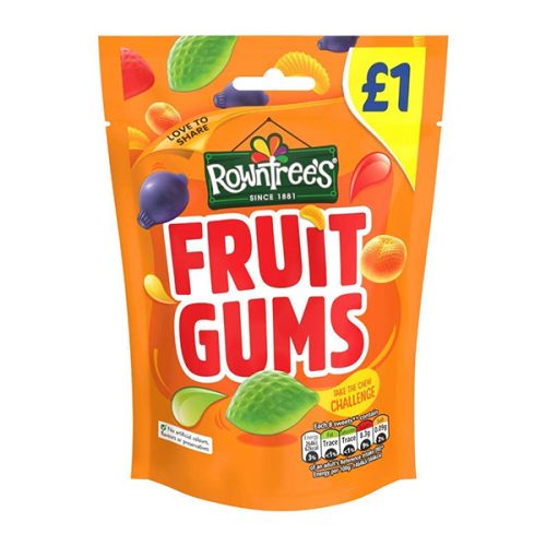 ROWNTREE FRUIT GUMS POUCH 120G