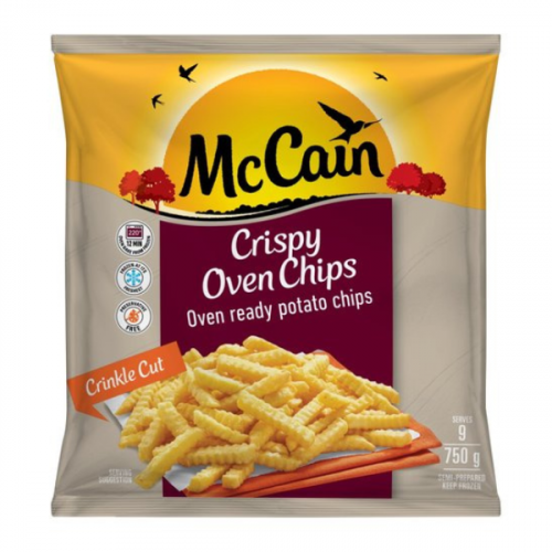 MCCAIN CRISP OVEN BAKED CRINKLE CHIP 750G