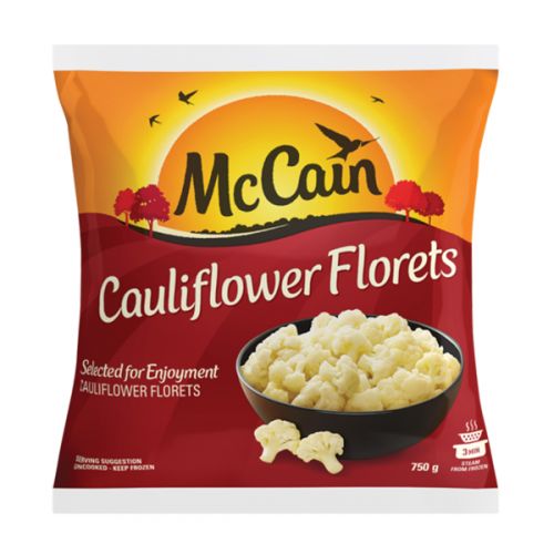 MCCAIN CAULIFLOWER FLORETS 750G