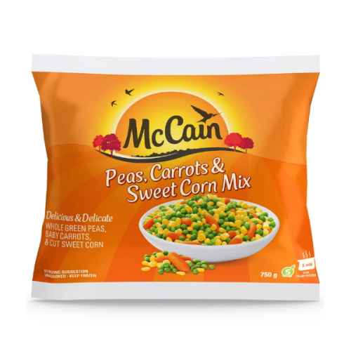 MCCAIN PEAS CARROT & CORN 750G 