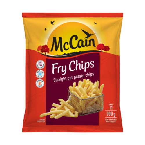 MCCAIN FRY CHIPS STRAIGHT CUT 900G