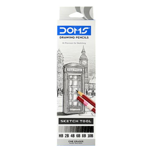 DOMS DRAWING PENCIL 6 PIECES SET 