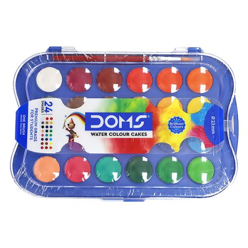 DOMS WATER COLOUR CAKE SET 24 PIECES 23MM 