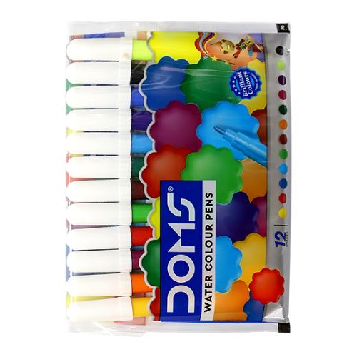 DOMS MINI WATER COLOR PEN DISPLAY 12 SHADES 