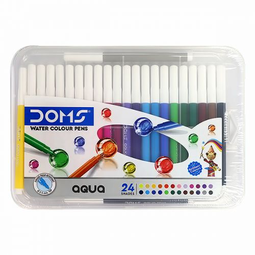 DOMS AQUA WATER COLOUR PENS 24 SHADES 