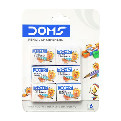 DOMS PENCIL SHARPNER BLISTER PACK 6PCS 