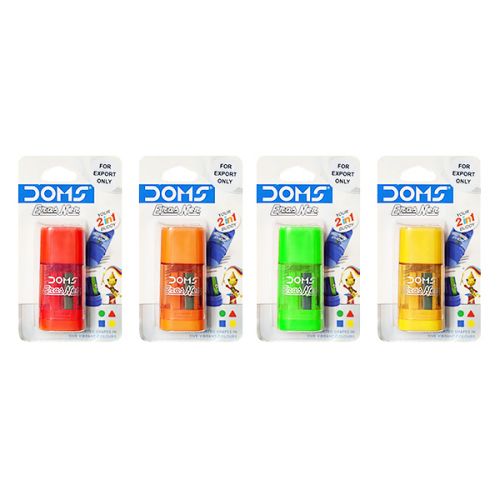 DOMS ERASER & SHARPENER BLISTER 2 IN 1 PACK 