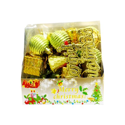 CHRISTMAS DECOR SET 38 PIECES 4CM JHHY20255