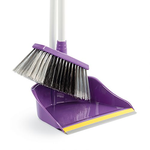 URVE DUSTPAN + BRUSH WITH LONG HANDLES PLASTIC UR-3248