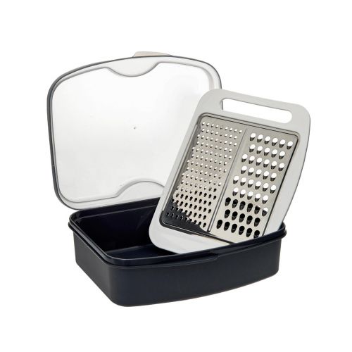 GRATER WITH RESERVOIR+LID PP SS UR-3329