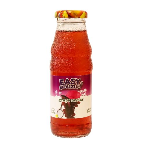 EASY MOUZOO GRAPE NECTAR GLASS BOTTLE 250ML