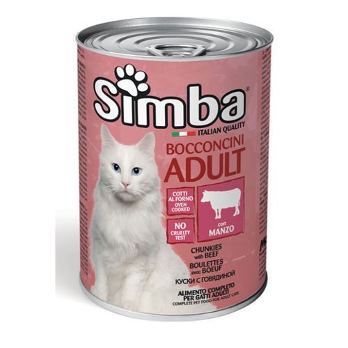 SIMBA CAT WITH BEEF 415G