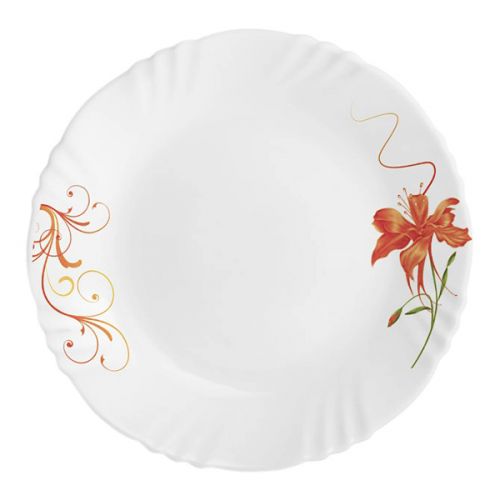 CELLO DINNER PLATE IMPERIAL ORANGE LILY 10" 