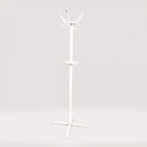 COAT RACK (35 X102 X 40) METAL+PLASTIC, GREY+WHITE A005