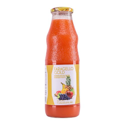 FARAGELLO GOLD COCKTAIL NECTAR GLASS BOTTLE 1L  