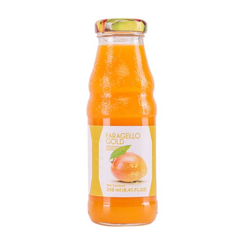 FARAGELLO GOLD MANGO NECTAR GLASS BOTTLE 250ML 