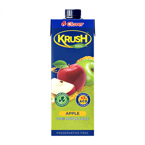 CLOVER KRUSH 100% APPLE FRUIT JUICE 1L