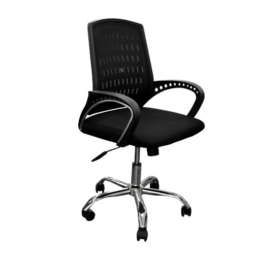 OFFICE CHAIR WITH MESH BACK BLACK 