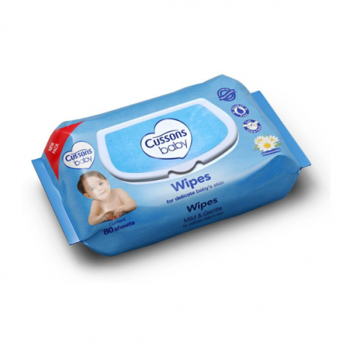 CUSSONS BABY WIPES MILD & GENTLE 80 SHEETS