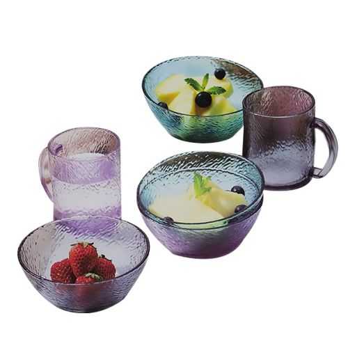 GLASS BOWL 8 PIECES SET - AVIOS 