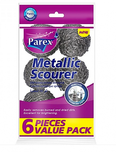 PAREX METALLIC SCOURER 6 PIECES SET 