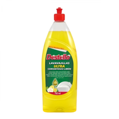 DESTELLO LIQUID DISHWASH LEMON 750ML