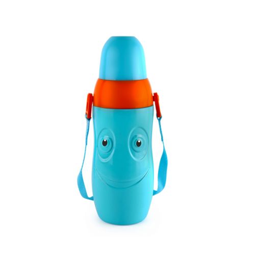 WATER BOTTLE WITH STAINLESS STEEL INNER 600ML PURO SMILEY PLASTIC 