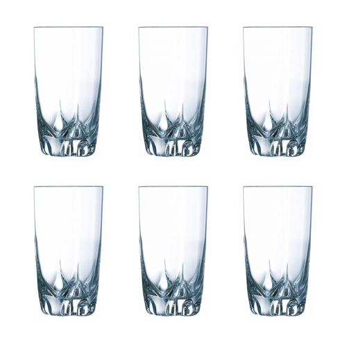 LUMINARC LISBONNE H/B GLASS TUMBLER 6PCS 33CL YD6/B8 N1310