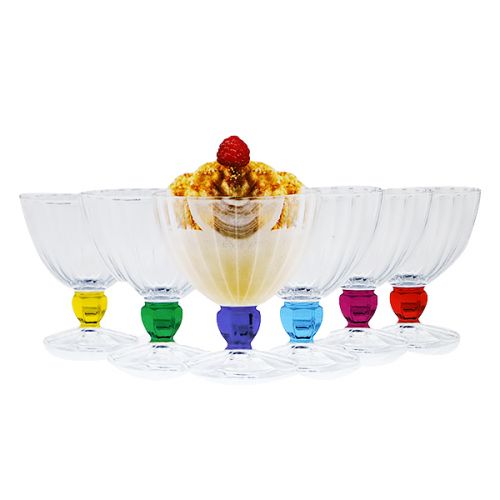 LUMINARC ICE CREAM CUP QUADRO RAINBOW SUN GLASS 